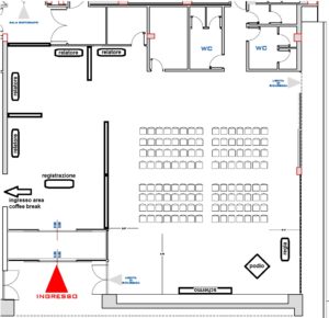 PIANTA SALA FOYER Leone di Messpia Lecce